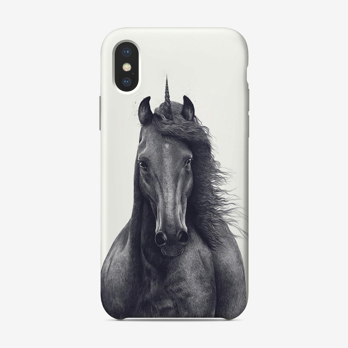 Black Unicorn Phone Case